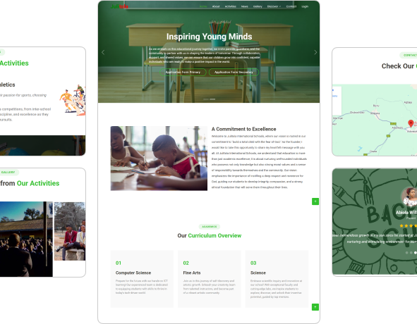 Julitola Schools website screenshot