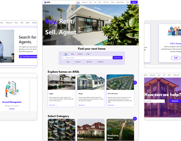 Aftib Real Estate's Property Management Platform Screenshot